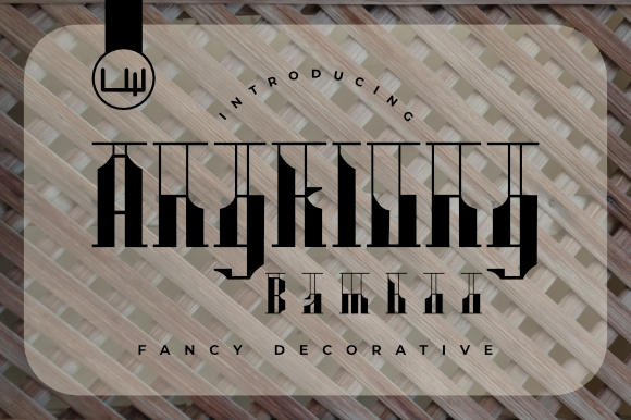 Angklung Bamboo Font for Editorial Design and Creative Typography