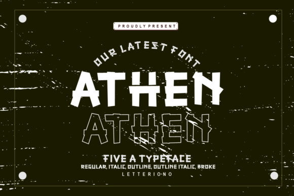 Athen Display Font for Creative Projects