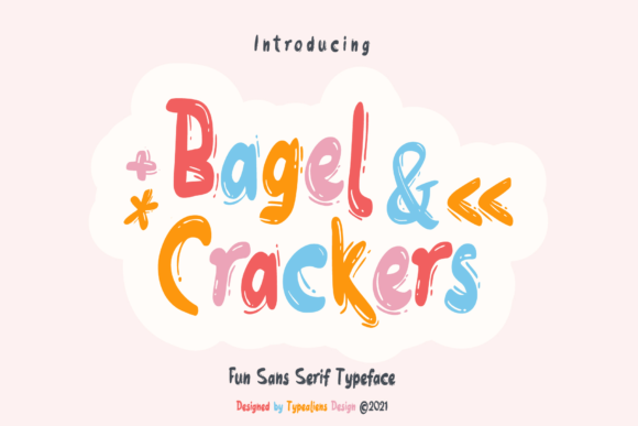 Bagel Crackers Font for Playful Editorial Design