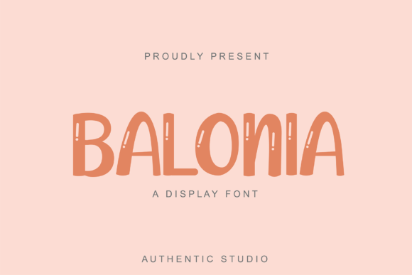 Balonia Display Font: Elevate Your Web Design with a Bubbly Typeface