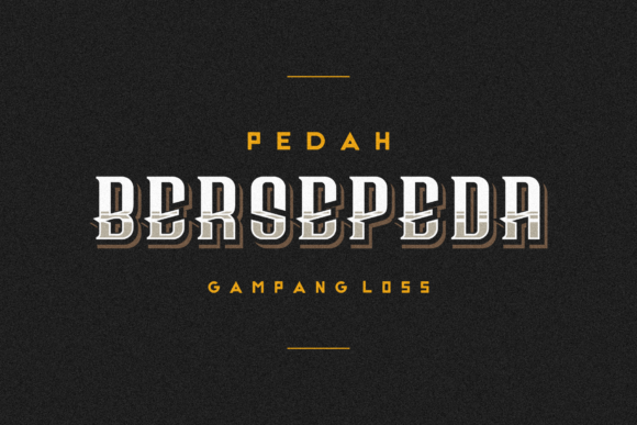 Bersepeda Display Font Elevates Branding Projects