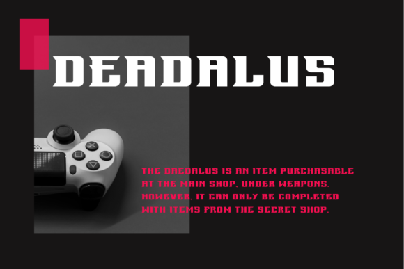Deadalus Font: A Stylish Display Typeface for Web Design