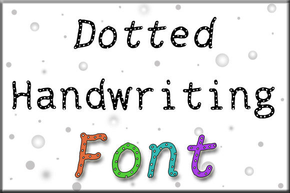 Dotted Handwriting Font for Unique Web Design and Branding