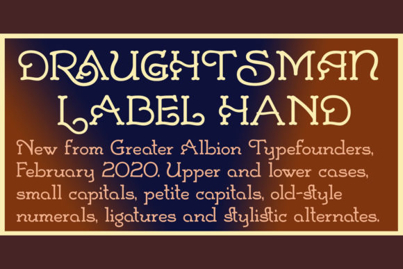 Draughtsman Label Hand Font for Branding That Stands Out