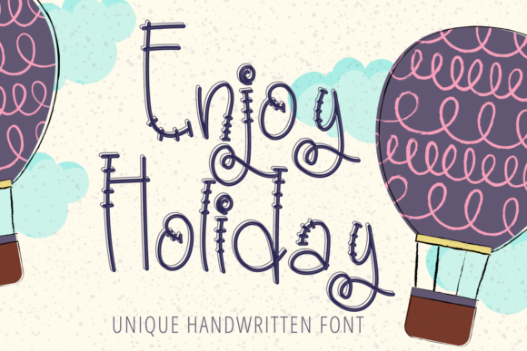 Enjoy Holiday Font Review: A Whimsical Display Typeface for Creative Projects