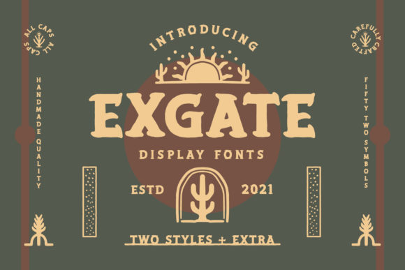 Exgate Font: A Bold Display Typeface for Creative Projects
