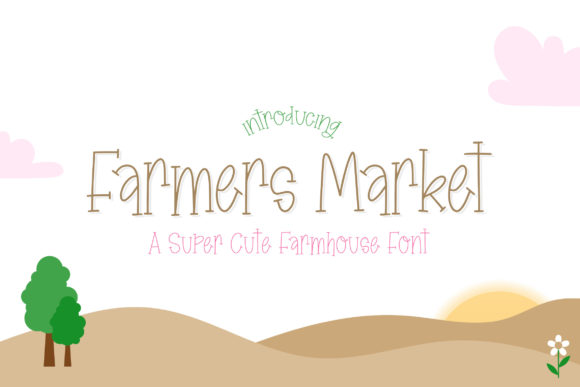 Farmers Market Font for Creative Projects
