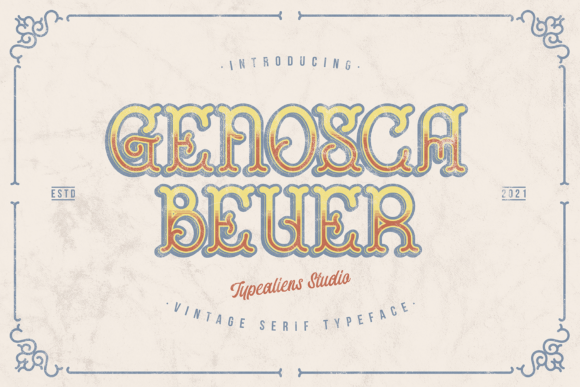 Genosca Beuer Font for Editorial Design and Creative Publishing