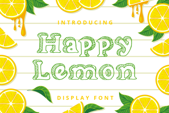 Happy Lemon Font for Playful and Authentic Craft Projects
