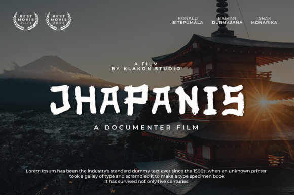 Jhapanis Font: A Japanese-Inspired Display Typeface for Business Impact