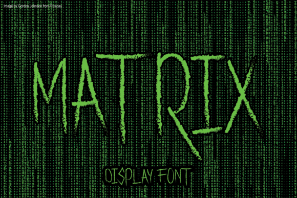 Matrix Display Font for Creative Makers and Shop Owners