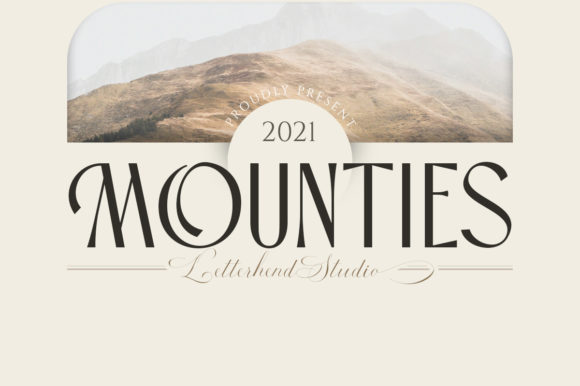 Mounties Font for Editorial Design and Branding