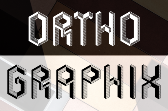 Ortho Graphix Font: A Display Typeface for Creative Makers