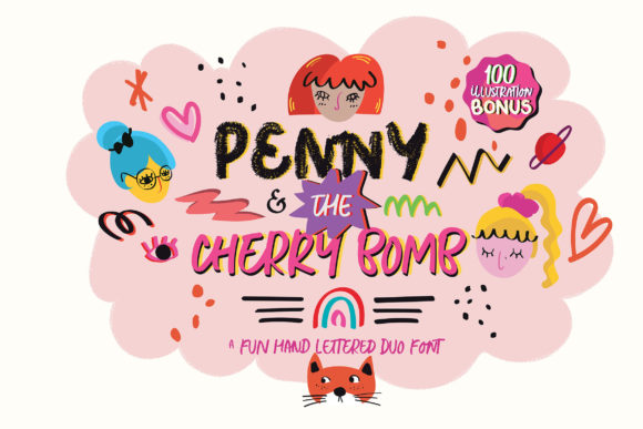 Penny the Cherry Bomb: A Display Font with Heart for Editorial Design