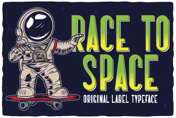 Race to Space Font for Bold Digital Campaigns
