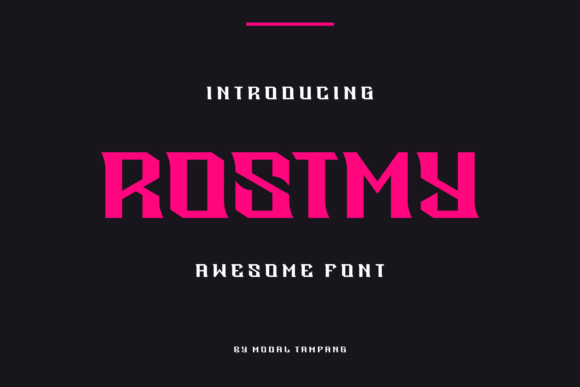 Rostmy: A Display Font for Editorial Elegance