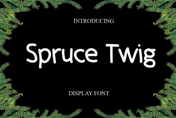 Spruce Twig Font for Modern Web Design and Branding