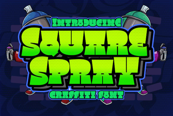Square Spray Font for Urban-Themed Campaigns