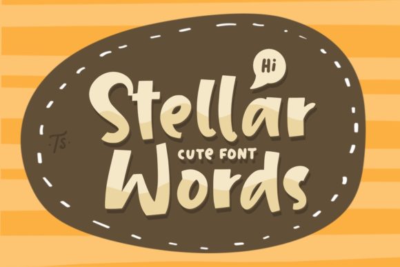 Stellar Words: A Bold Display Font for Modern Designers