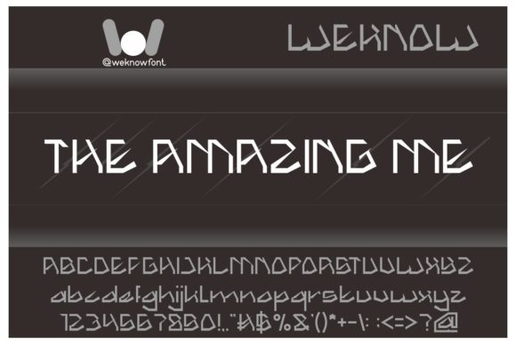 The Amazing Me Font: A Playful Display Typeface for Creative Publications