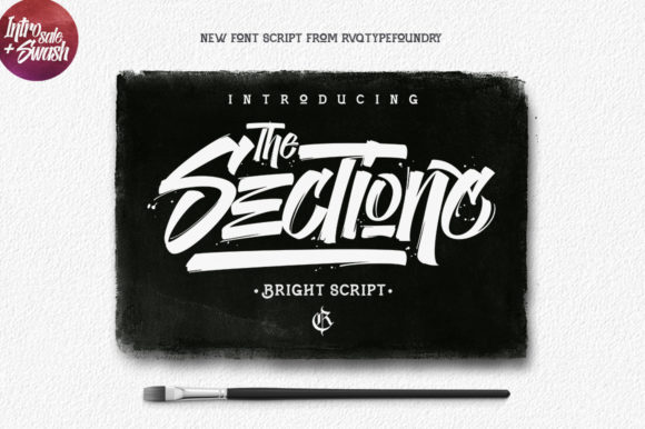 The Sectione Font: A Brushed Display Typeface for Bold Editorial Design