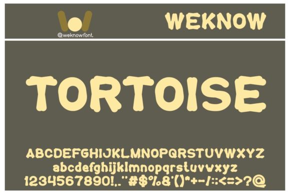 Tortoise Font: A Bold and Friendly Display Typeface for Makers