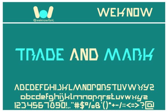 Trade and Mark Font for Strong Brand Identity